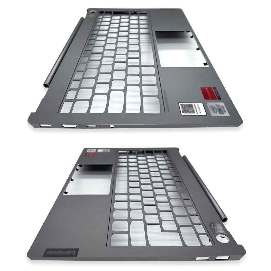 For Lenovo Thinkbook 13S 13S-IWL Laptop Palmrest Upper Case Cover (Grey) (with Fingerprint Hole)