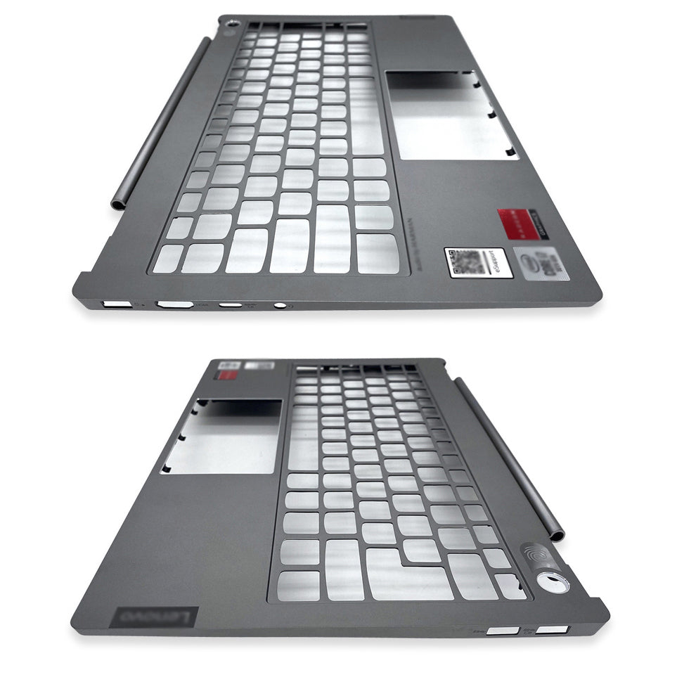 For Lenovo Thinkbook 13S 13S-IWL Laptop Palmrest Upper Case Cover (Black) (with Fingerprint Hole)