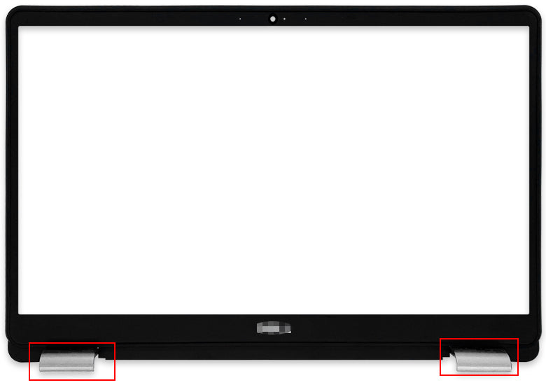 For Dell Inspiron 15 5584 Laptop LCD Display Front Bezel (Silver Hinge Cover)