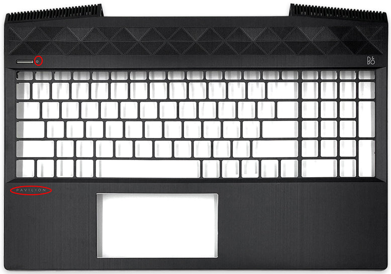 For HP Pavilion 15-CX TPN-C133 Laptop Palmrest Upper Case Cover (Metal）