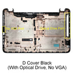 For HP 15-AC 15-AF 15-AY 15Q-AJ 250 255 256 G4 TPN-C125 TPN-C126 Laptop Bottom Base Case (With Optical Drive, No VGA)