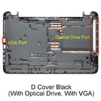 For HP 15-AC 15-AF 15-AY 15Q-AJ 250 255 256 G4 TPN-C125 TPN-C126 Laptop Bottom Base Case (With Optical Drive, With VGA)