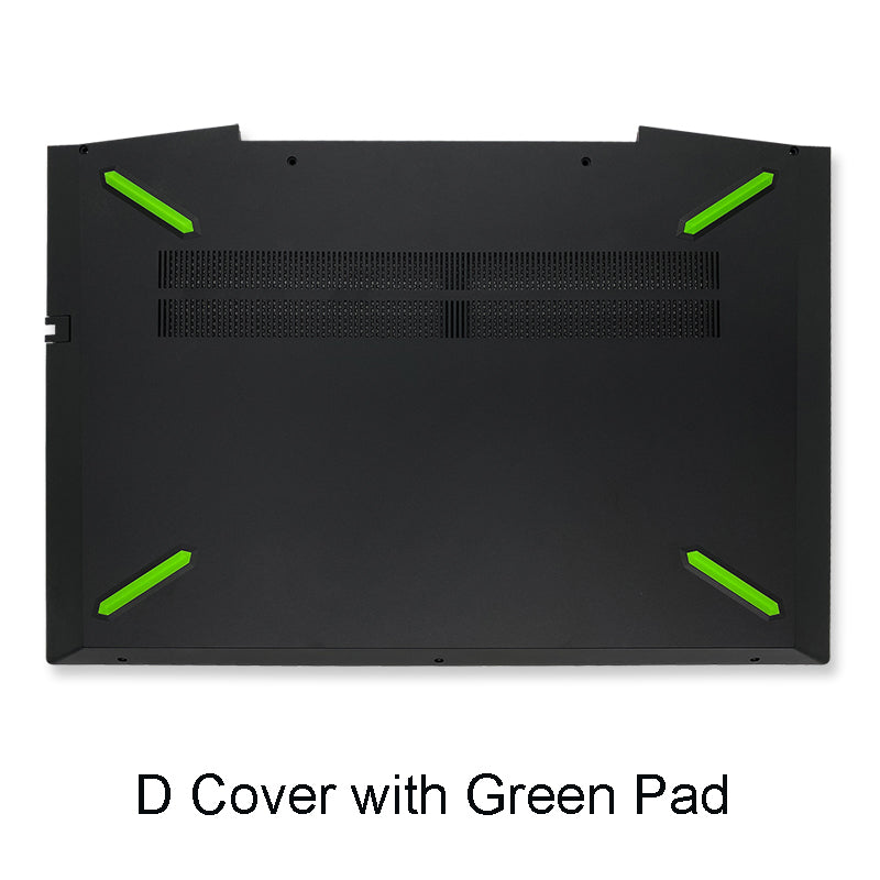 For HP Pavilion 15-CX TPN-C133 Laptop Bottom Base Case (Green Footpad)
